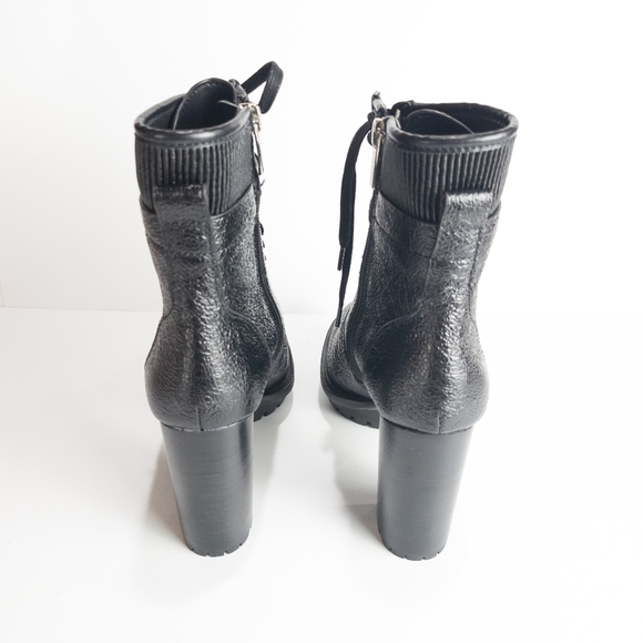 Vince Camuto Ermania Leather Platform Lace-up Bootie -7.5 - Picture 11 of 13